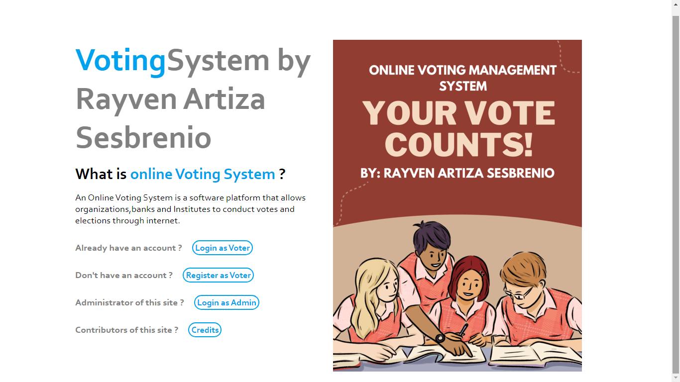 Voting System Screenshot